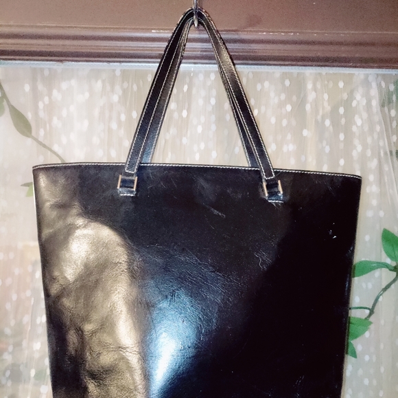 Kate Spade black leather tote - Picture 2 of 3